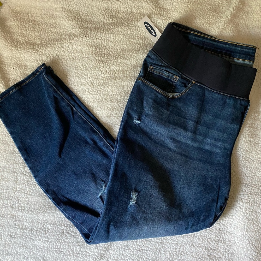 Size 16 super skinny maternity jeans